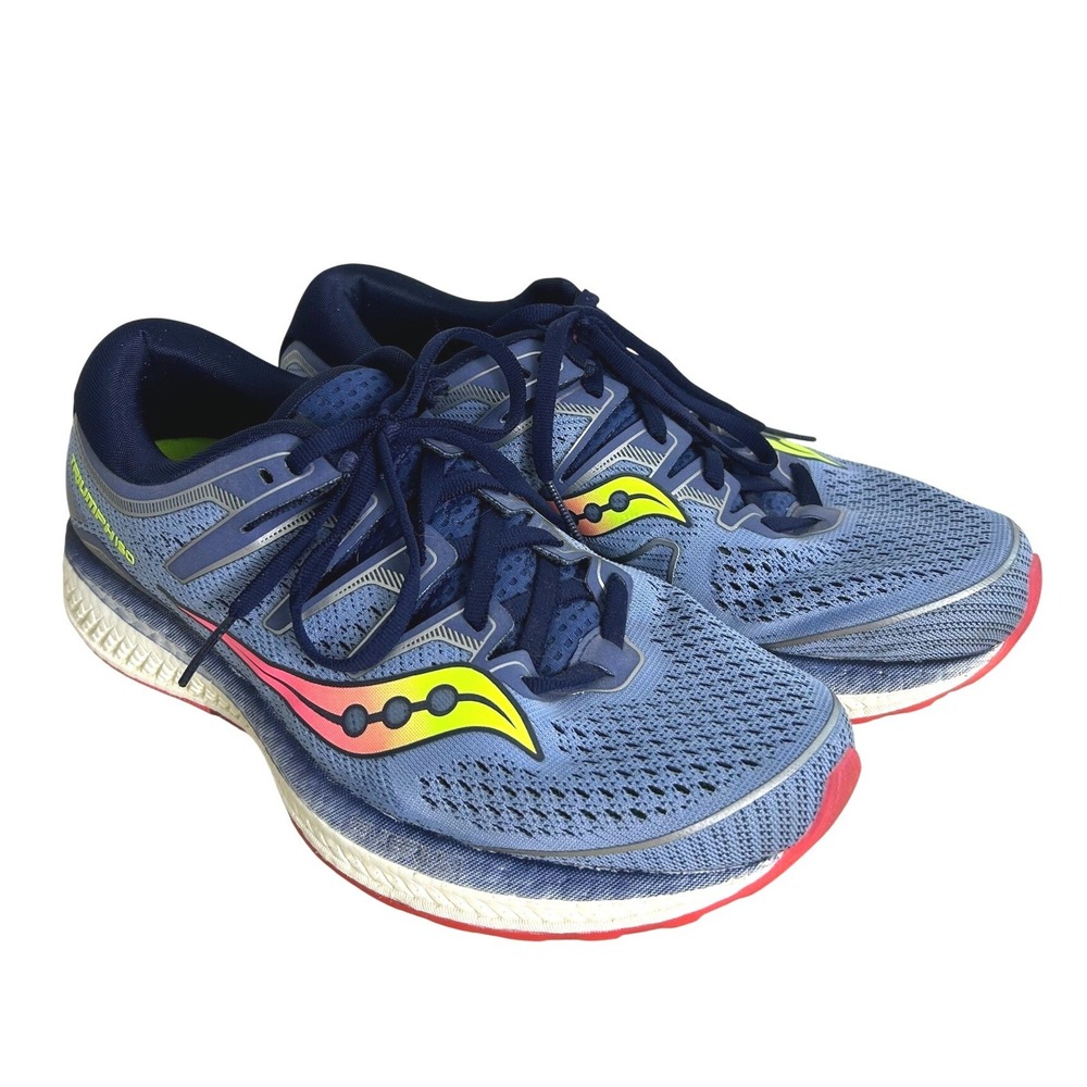 Saucony Triumph ISO 5 Running Shoes 9.5 Blue Athletic Sneakers Gym Workout